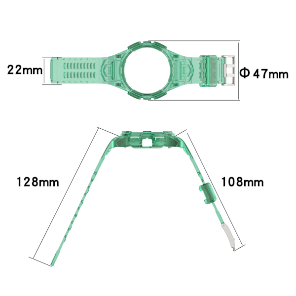 Klockarmband för Samsung Galaxy Watch 4/5 Samsung Galaxy Watch 4/5 44 mm Svart
