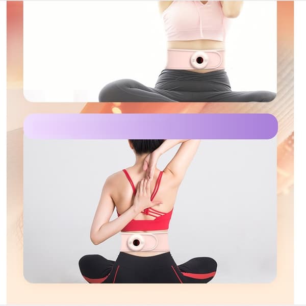 Vibrationsvärme Kompression & Surrande 1200mAh Batteri Midjemassagebälte