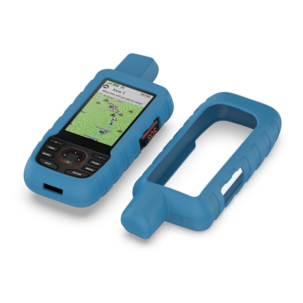 Fodral i Silikon för Garmin GPSMAP 66i 67i Blå