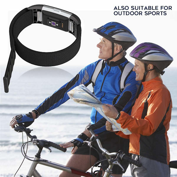 Fitbit Charge 2 armband nylon Svart