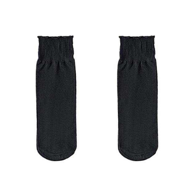 10 par Dam Transparenta Ankelsockor med Spets Black Black