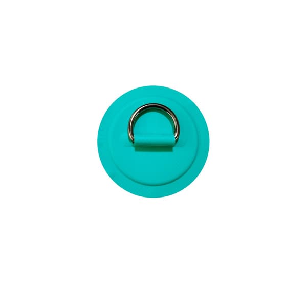 Kajak D-ring lap med rustfrit stål D-ring og PVC webbing anker til kajak og oppustelige både, pakke med 4 grøn, 8cm x 3.5cm