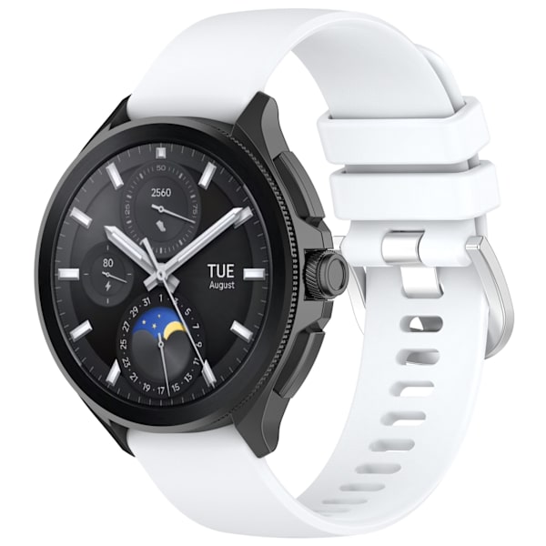 Silikone urrem til Xiaomi Watch 2 Pro/Watch S3 og Honor Watch 4 Pro Hvid