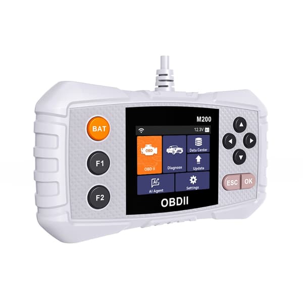 OBD2 bildiagnose-tablet til fuld motorfejldiagnose i værksted og på farten, 2.8-inch farveskærm, Mode 6/8, 40,000+ koder, cloud print