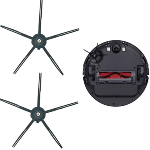Sidebørste 2-pak Xiaomi Roborock S5/S6/T6/E2/E35 Sort
