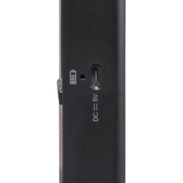 Radio FM DAB+ Fick-format Laddbart batteri DAH-126 Svart