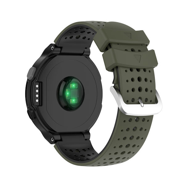 Klockarmband silikon Garmin Forerunner 220, 230, 235, 630, 620, 735XT, Approach Grön