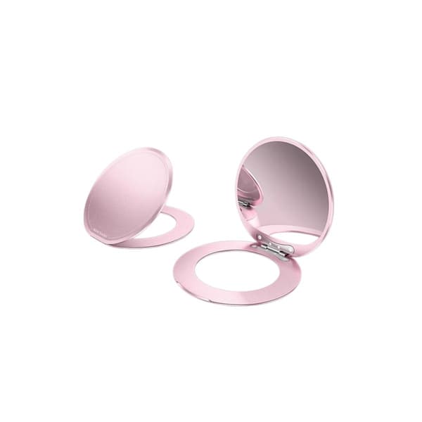 360° magnetisk sminkspegel och mobilställ i aluminiumlegering med magnetring Pink Pink