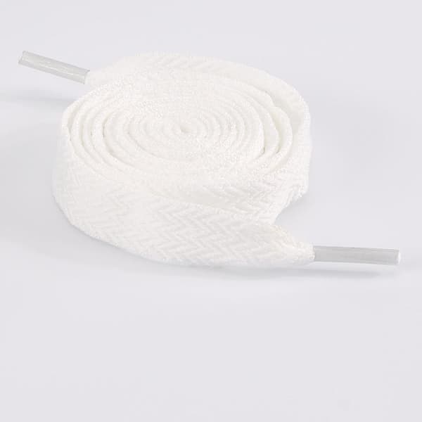 Flade snørebånd - 2 par White White