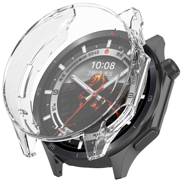 Elektroplettering Sølv TPU Beskyttelsesetui til Oppo Watch X2/OnePlus Watch3 Gennemsigtig
