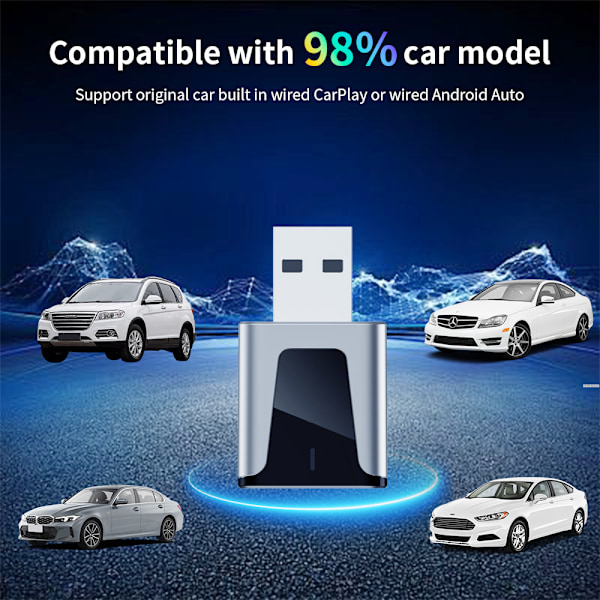 Trådlös CarPlay & Android Auto-adapter för bilar