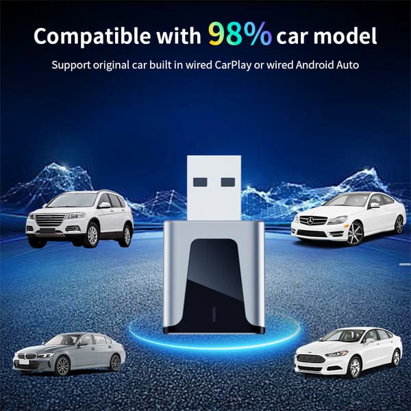Trådløs CarPlay & Android Auto Adapter til Biler