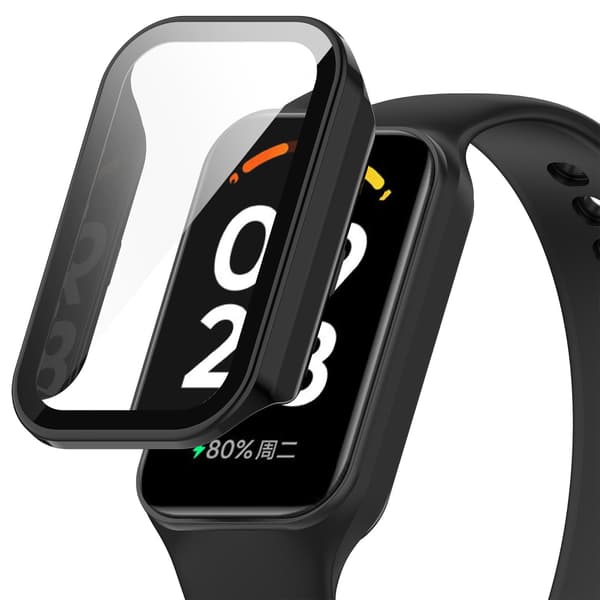 Kellokotelo Mi Band 8 Active / Redmi Band 2:lle Black Black