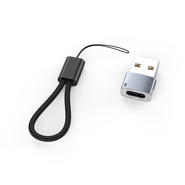 Illuminated USB-C Adapter med Lanyard - 2-pak