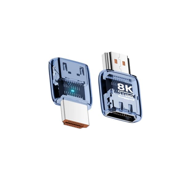 8K UHD HDMI 2.1 hun til han adapter - 3-pak til pc, skærm og tv Blue Blue