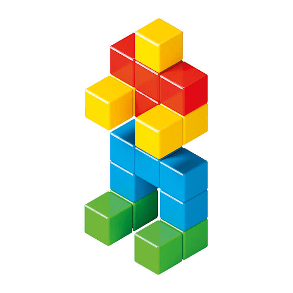 Magicube Color Recycled Crystal magnetiska block 24 element GEOMAG GEO-056