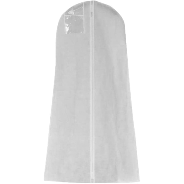 Støvdæksel Opbevaringspose til bryllup fuld kjole Hvid M