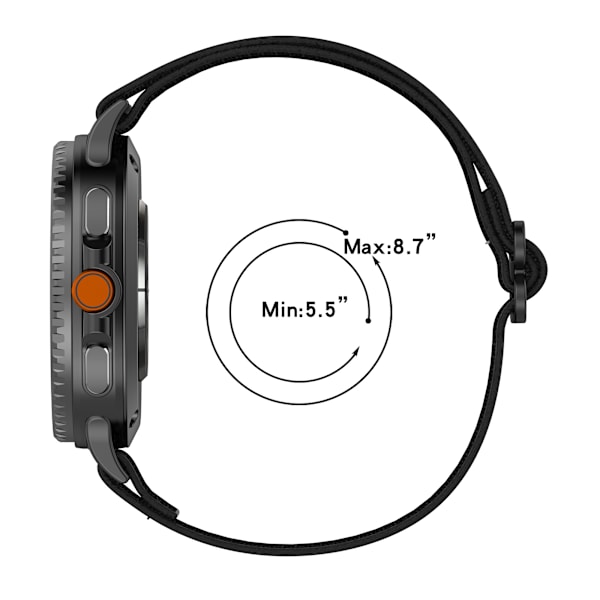 Samsung Galaxy Watch8 -sarjan ranneke Musta