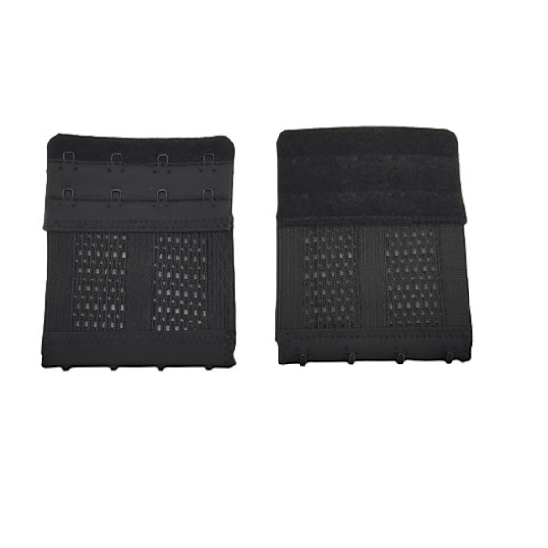 2-pack BH-förlängare, Elastiska BH-bandförlängare Svart