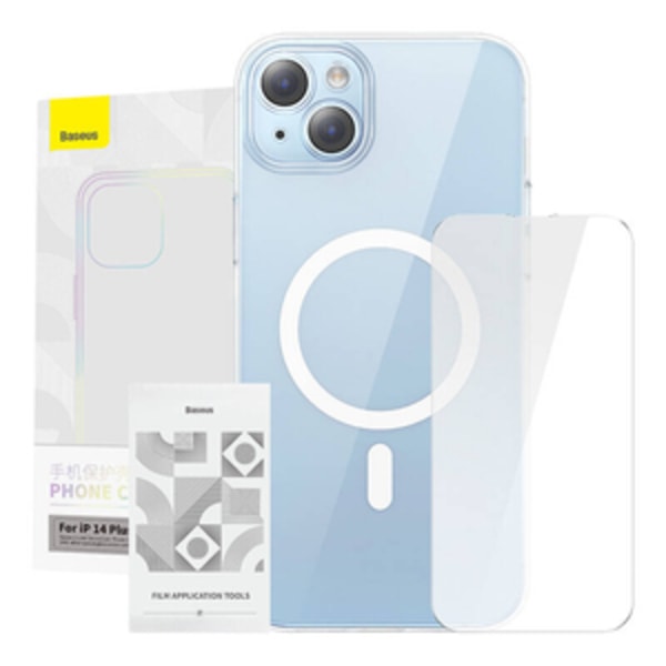 Baseus Crystal Series Magnetic Case til iPhone 14 Plus + hærdet glas