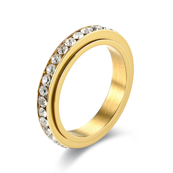 Roterbar anti-stress ring Guld 17.4 mm