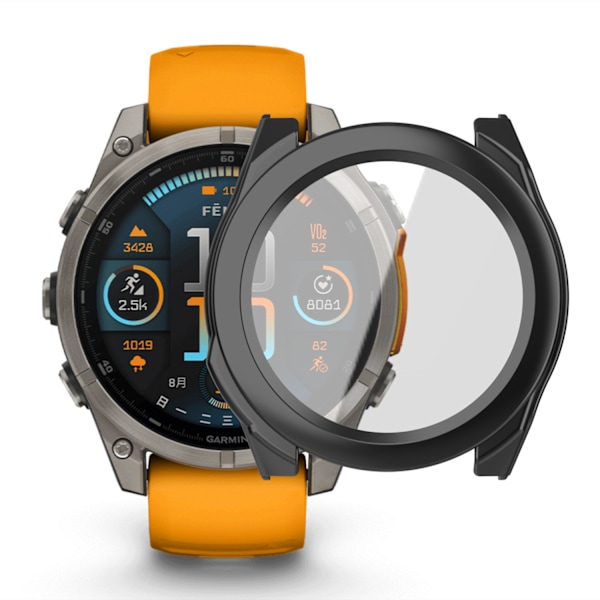 Beskyttelsesetui til Garmin Fenix 8 Sort M