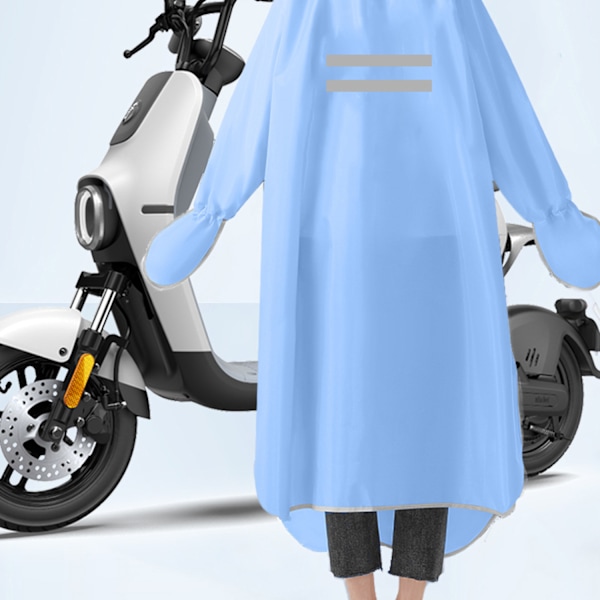 Regnponcho med ärmar / Regnrock för moppe, skoter, cykel Blå