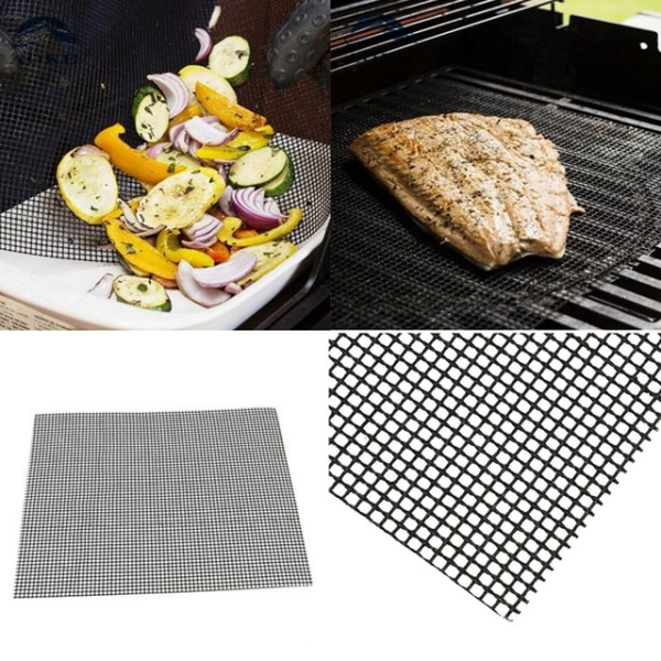 INF Grillnet / grillmåtte Non-stick Sort 3-pak
