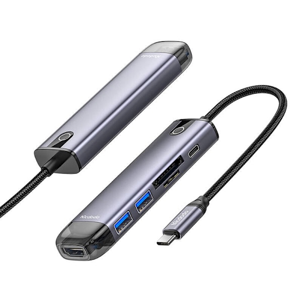 Mcdodo HU-7420 10-i-1 USB-C Hub (USB-C, HDMI, VGA, USB3.0*2, USB3.0*2, SD, TF)