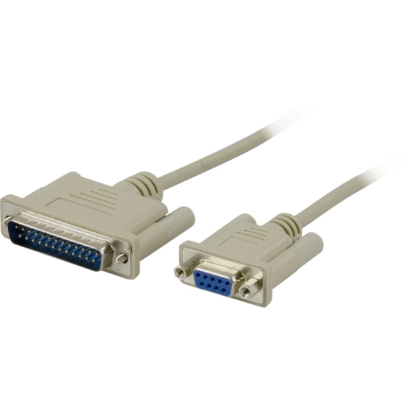 Modem cable DB9fe-DB25ma 3m