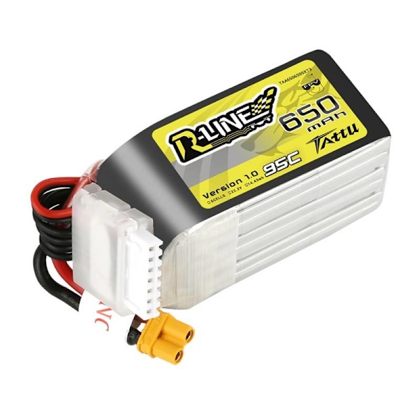 Batteri Tattu R-Line 650mAh 22,2V 95C 6S1P XT30U-F