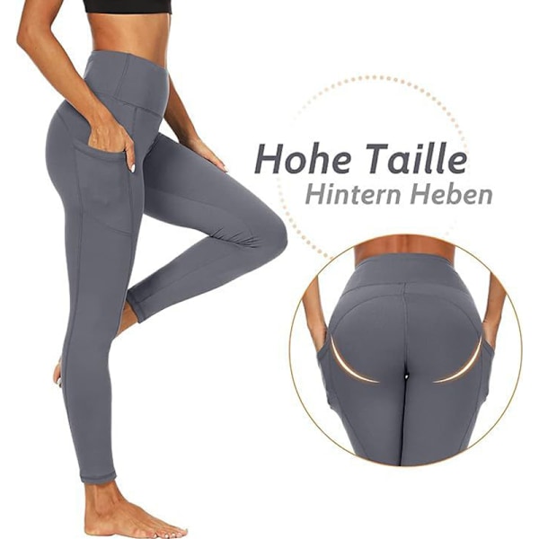 Leggings - Termisk indre fleece foret Mørkegrå XL