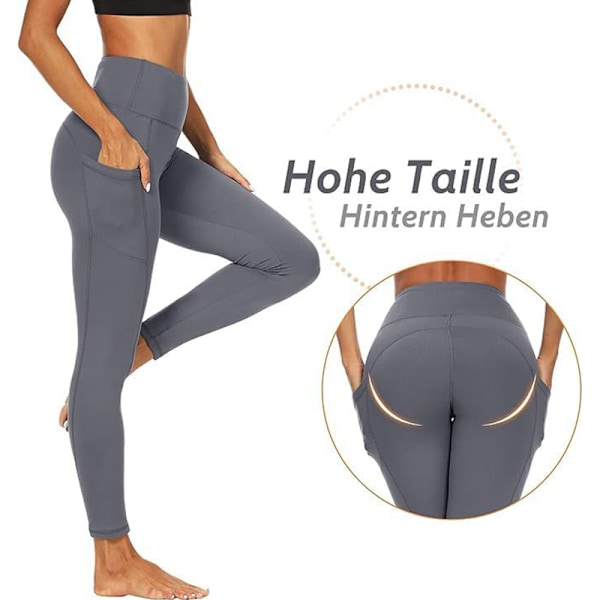 Leggings - Termisk innerfleecefodrad Mörkgrå XL