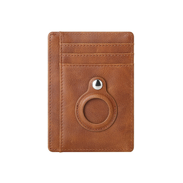 Kortholder med RFID-signalblokering og Airtag-holder Sort