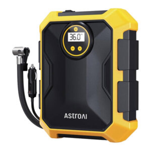 AstroAI CZK-3674 12V DC 100PSI ilmakompressori (keltainen)