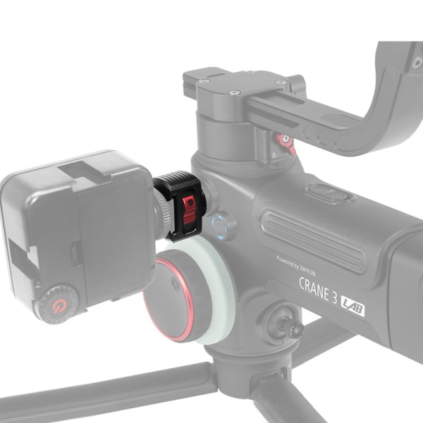 Cold Shoe Gimbal Extension Bracket för Zhiyun Stabilizer Svart