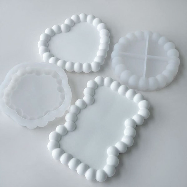Oval Coaster Mold - Silikonhartsform för DIY-hantverk (J-220)