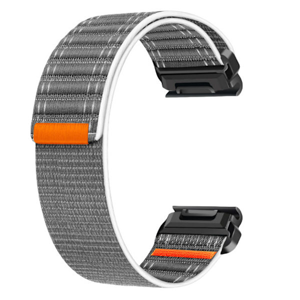 Klockarmband i nylon för Garmin Fenix 8/567X/pro/Epix 935/965 Grå 22 mm