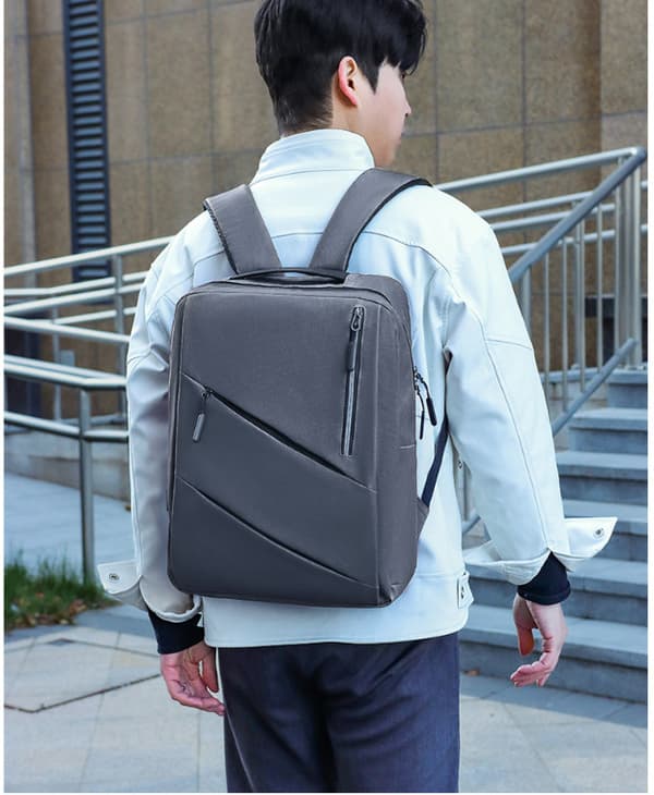 Business Commute 3-Piece Backpack Set , Lightweight Grey Grey