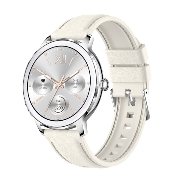 Smartwatch med puls-, blodtryks- og iltmåler Silver Silver