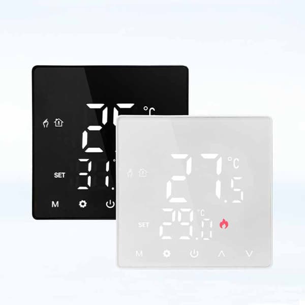 Zigbee Smart Termostat för Elektrisk Golvvärme med Extern Sensor, Tuya kompatibel White White