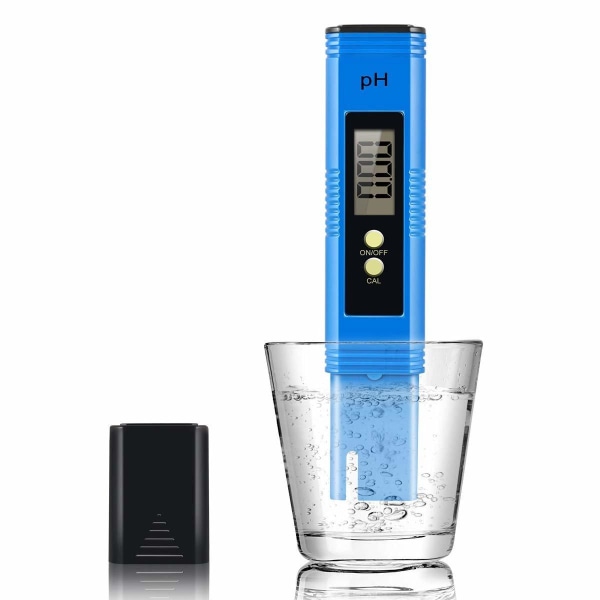 Digital pH mätare för vatten Blå