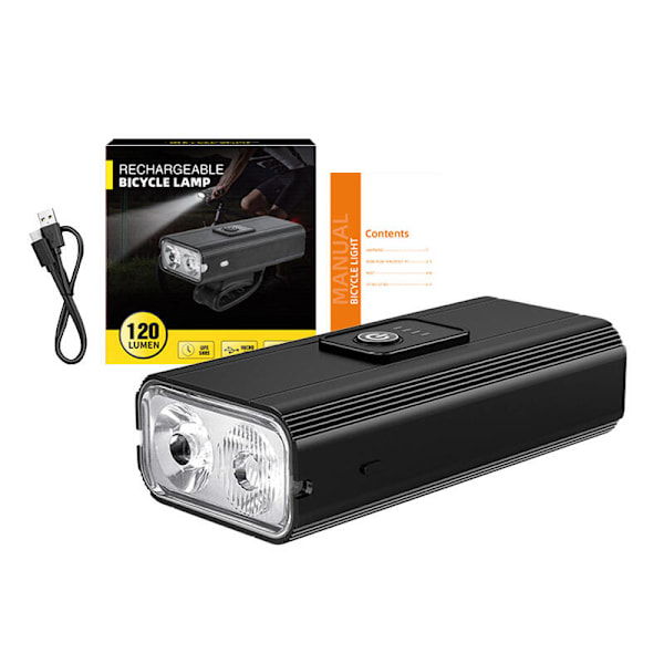 Cykelficklampa Superfire GT-R3, 600lm, USB
