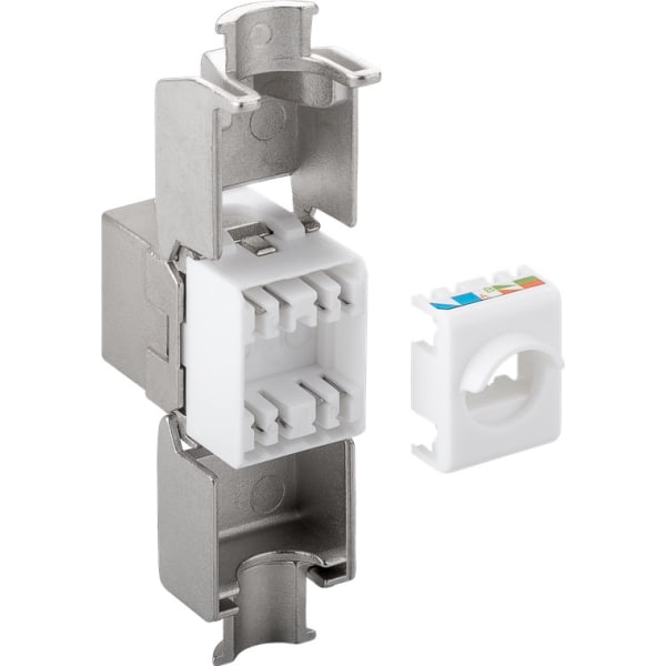 Keystone-modul RJ45 CAT 6A, STP, 500 MHz, slim-line