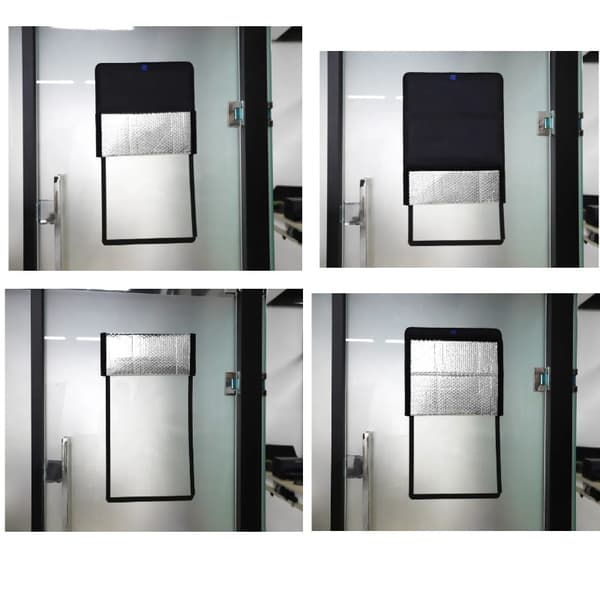 Foldbar RV Dørvinduesgardin 63x43cm Reflekterende Isolering