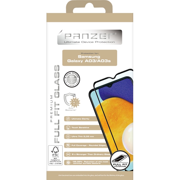Samsung Galaxy A03/A03s Full-fit Glass Black