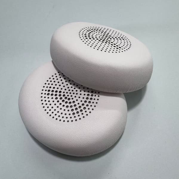 Ersättningsöronkuddar Kompatibelt med Jabra Evolve2 65/Elite 45h, Proteinläder, Rosa, 2 st