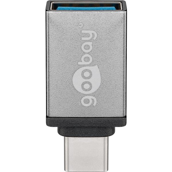 USB-adapter USB-C™ til USB-A, OTG, grå