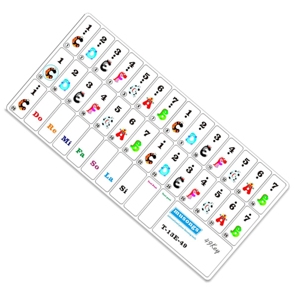 49 Keys Piano Sticker