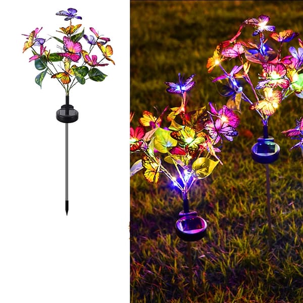 Solar Butterfly Lights Outdoor Garden
